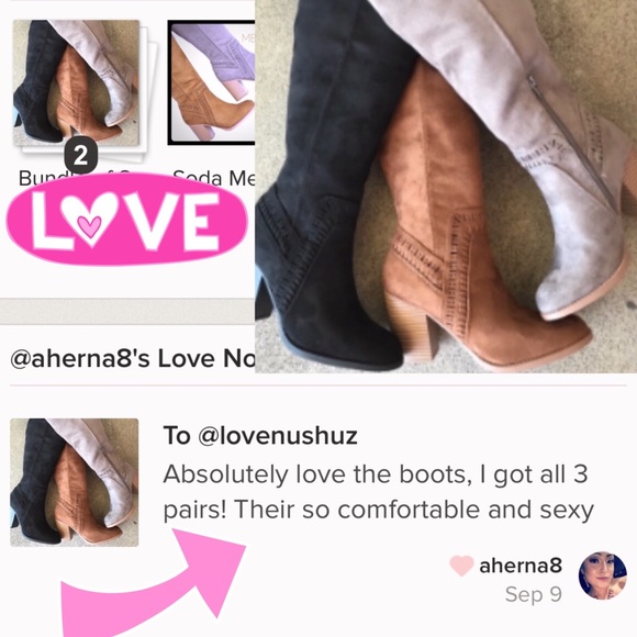 BEST SELLER Soda Shoes Chestnut Brown Knee High Heeled Boot Nu Shuz Key West - Picture 3 of 8